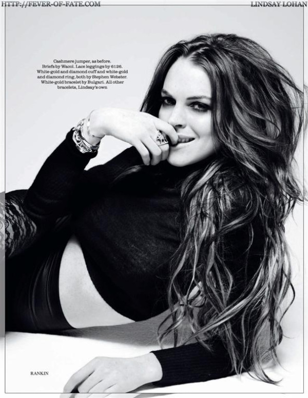Sexy Lindsay Lohan pour Elle